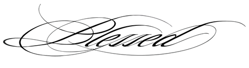 Blessed Script – tatuaj temporar 5 x 18 cm INSTATTOO