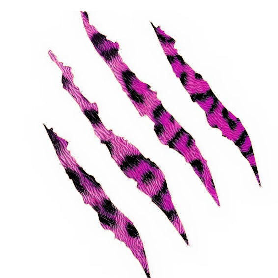 Pink Tribal Scratches Temporary Tattoo – 10x10 cm temporary tattoo