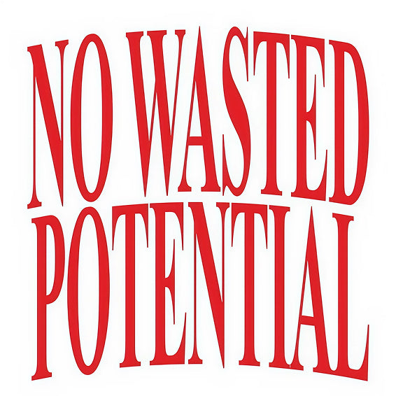 No Wasted Potential Temporary Tattoo – 10x10 cm temporary tattoo