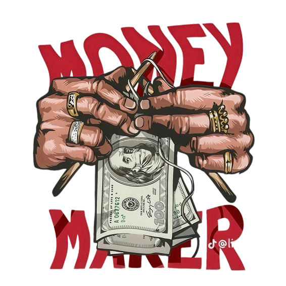 Money Hand Temporary Tattoo – 10x10 cm temporary tattoo