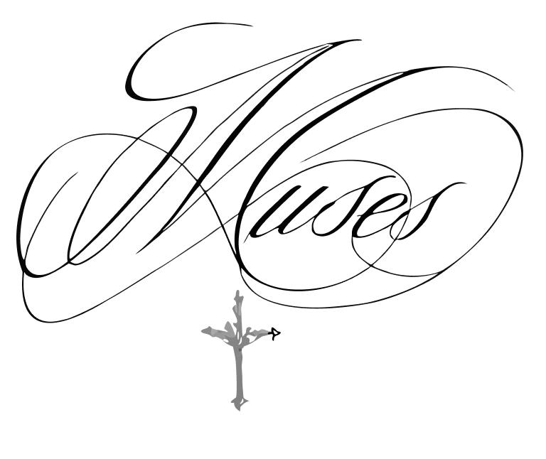 Muses Script cu Cruce – tatuaj temporar 11 x 13 cm INSTATTOO