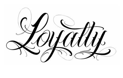 Loyalty Script – tatuaj temporar 11 x 18 cm INSTATTOO