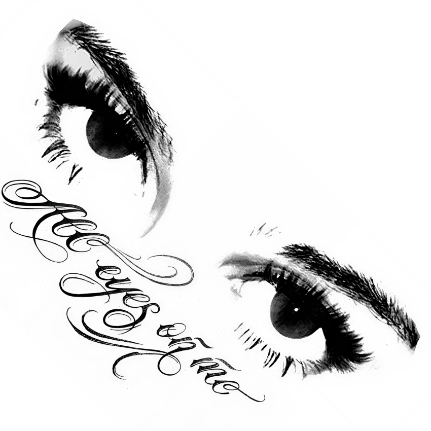 All Eyes On Me Temporary Tattoo – tatuaj temporar 15x15 cm