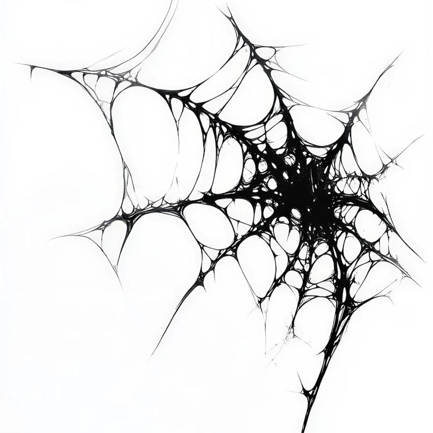Abstract Spider Web Temporary Tattoo – tatuaj temporar 15x15 cm