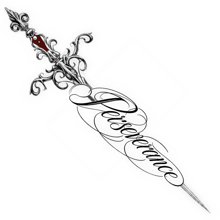 Perseverance Temporary Tattoo – 15x15 cm temporary tattoo