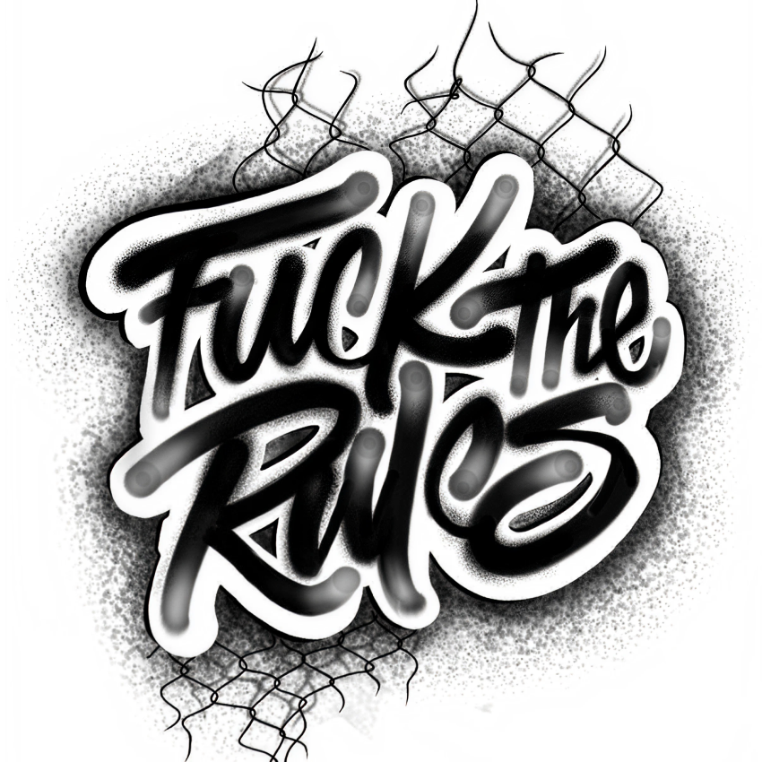 Fuck The Rules Temporary Tattoo – 15x15 cm temporary tattoo
