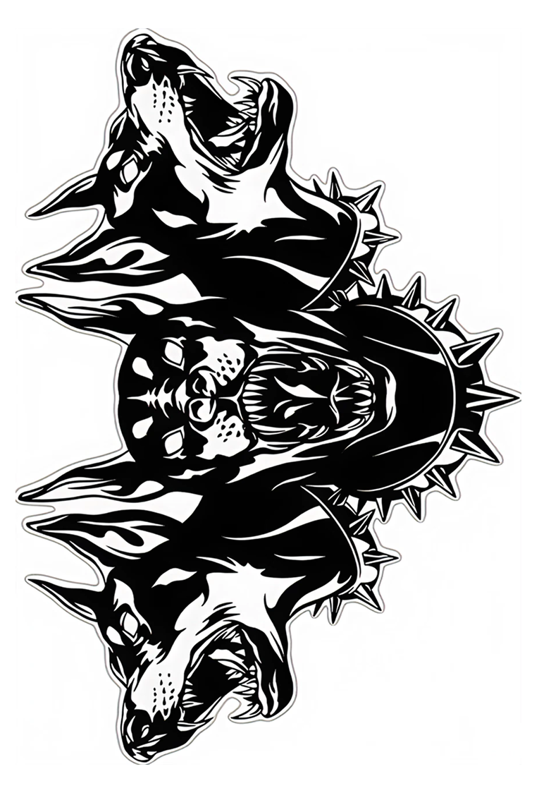 Three Dobermans – tatuaj temporar 20x10 cm