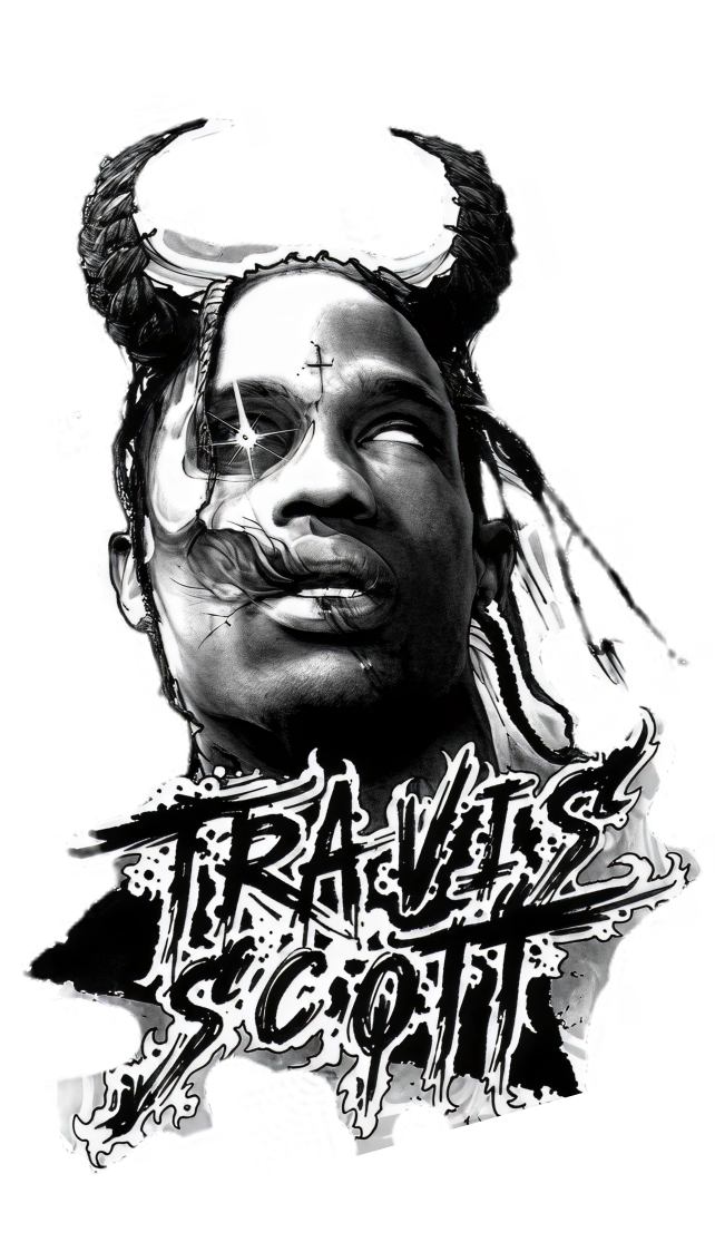 Travis Scott – tatuaj temporar 20x10 cm
