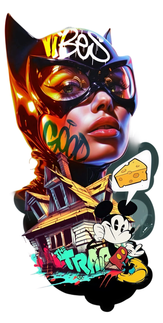 Urban Catwoman – tatuaj temporar 20x10 cm