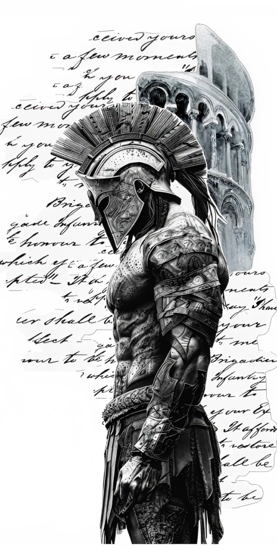Spartan Warrior Temporary Tattoo – tatuaj temporar 20x10 cm
