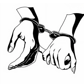 Handcuffs Temporary Tattoo – 5x5 cm temporary tattoo