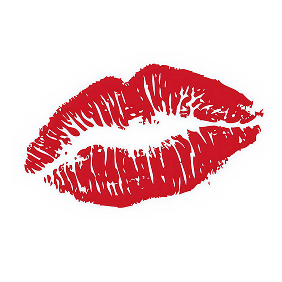 Red Lip Print Temporary Tattoo – 5x5 cm temporary tattoo