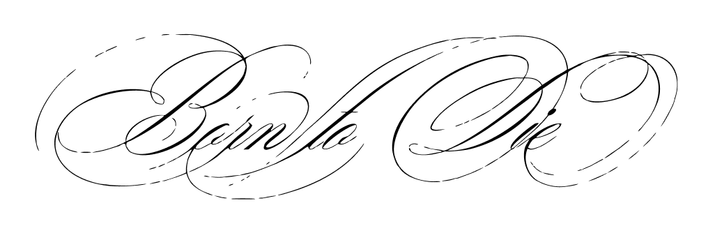 Born to Die Script – tatuaj temporar 6 x 18 cm INSTATTOO