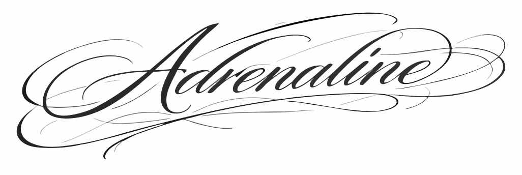 Adrenaline Script – tatuaj temporar 6 x 18 cm INSTATTOO