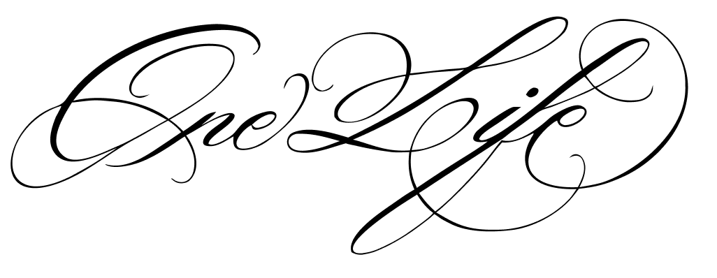 One Life Script – tatuaj temporar 7 x 18 cm INSTATTOO