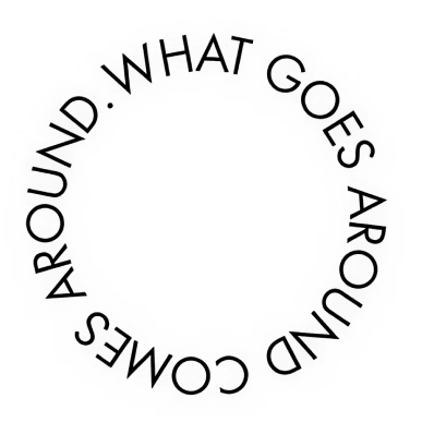 What Goes Around Temporary Tattoo – 7x7 cm temporary tattoo