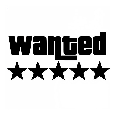 Wanted Stars Temporary Tattoo – 7x7 cm temporary tattoo