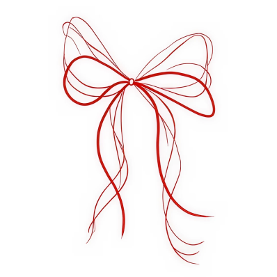 Red Bow Temporary Tattoo – 7x7 cm temporary tattoo