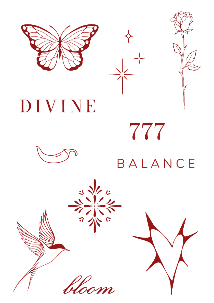 Divine Balance – set tatuaje temporare A5