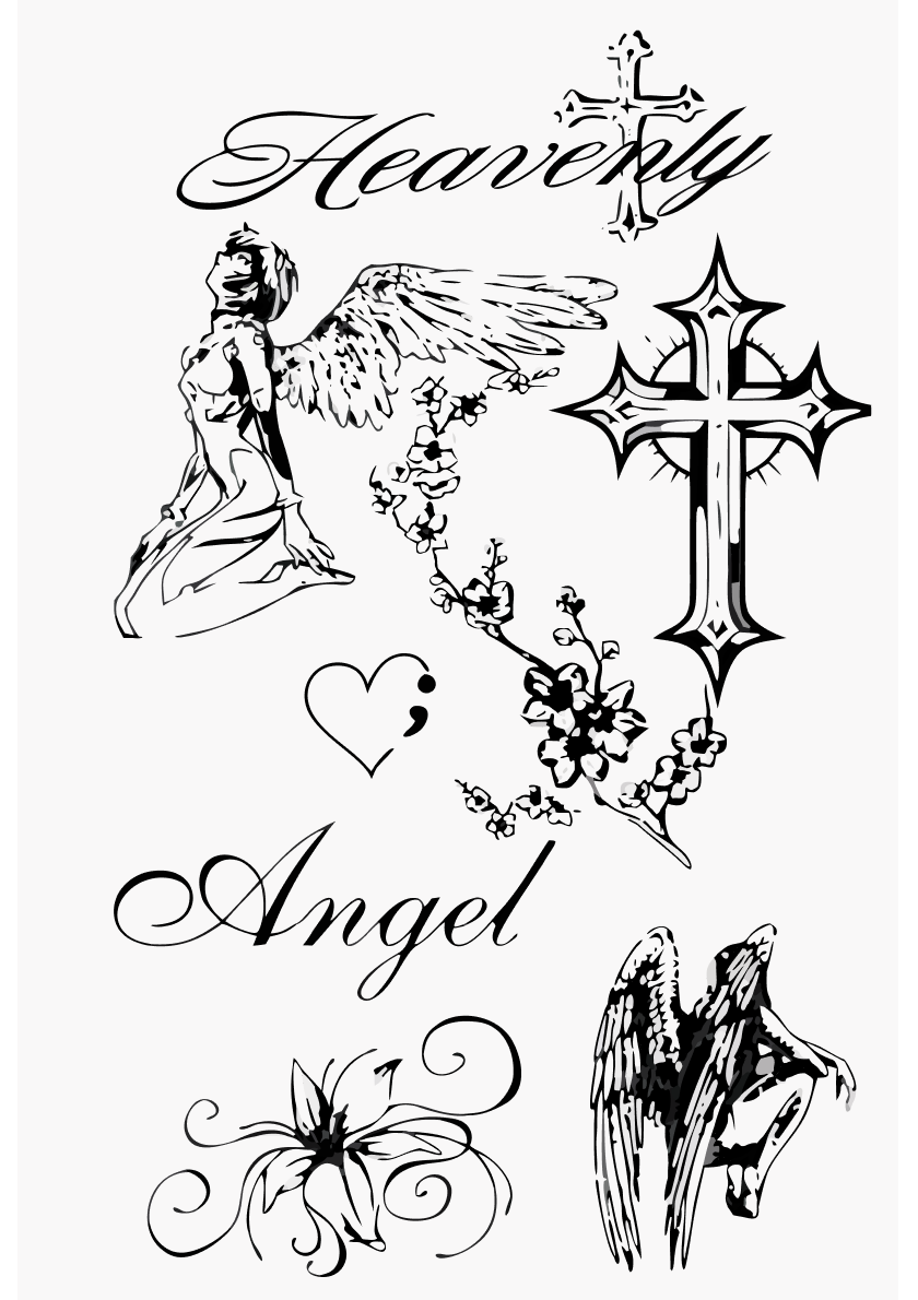 Heavenly Angel – set tatuaje temporare A5