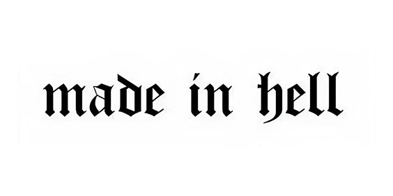 Made in Hell – tatuaj temporar 10 cm INSTATTOO