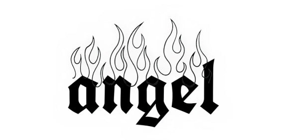 Angel Flames – tatuaj temporar 10 cm INSTATTOO