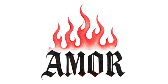 Amor Flames – tatuaj temporar 10 cm INSTATTOO