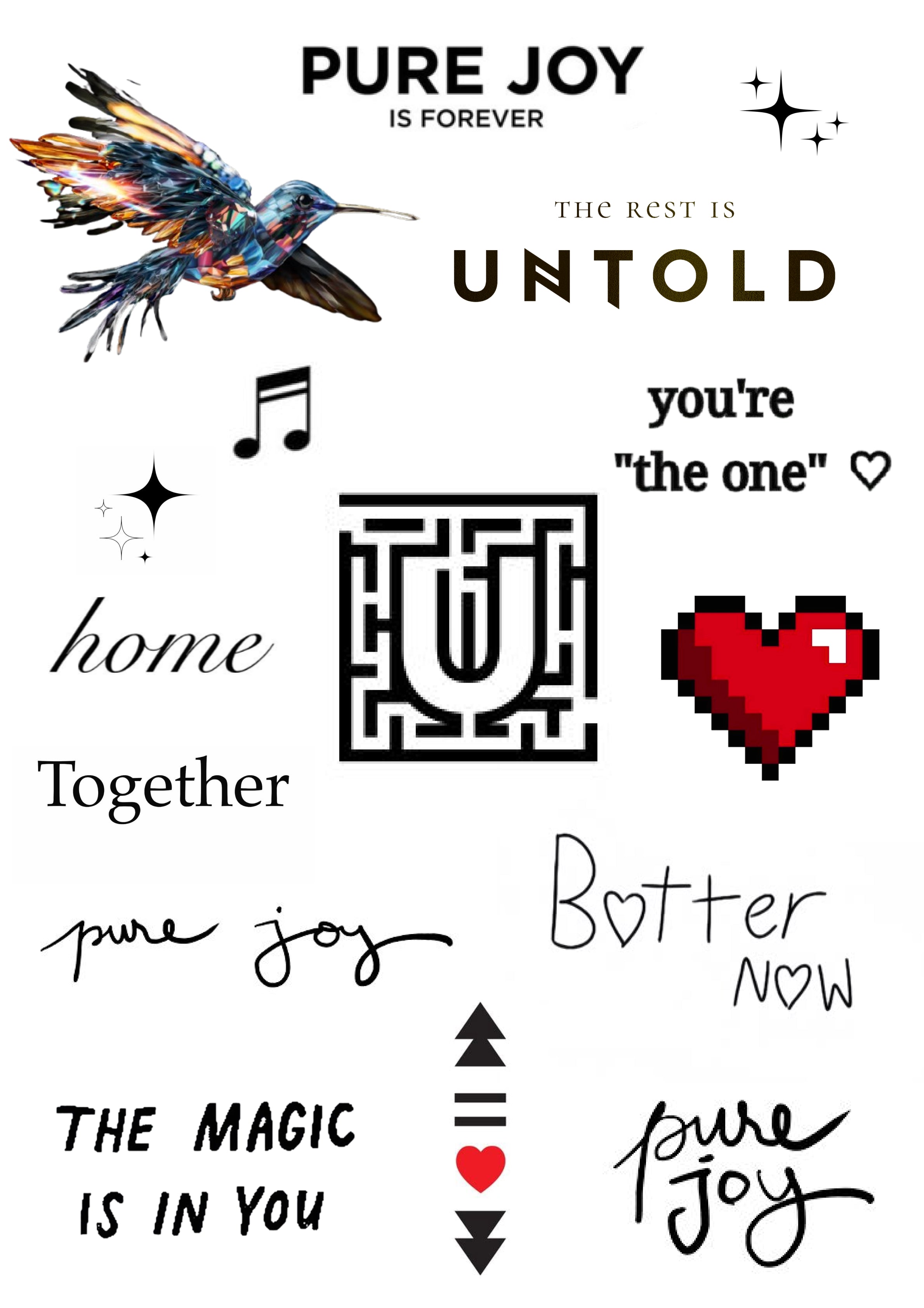 Untold Collection 2026 – tatuaje temporare A4 INSTATTOO